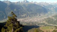 View to Aosta city